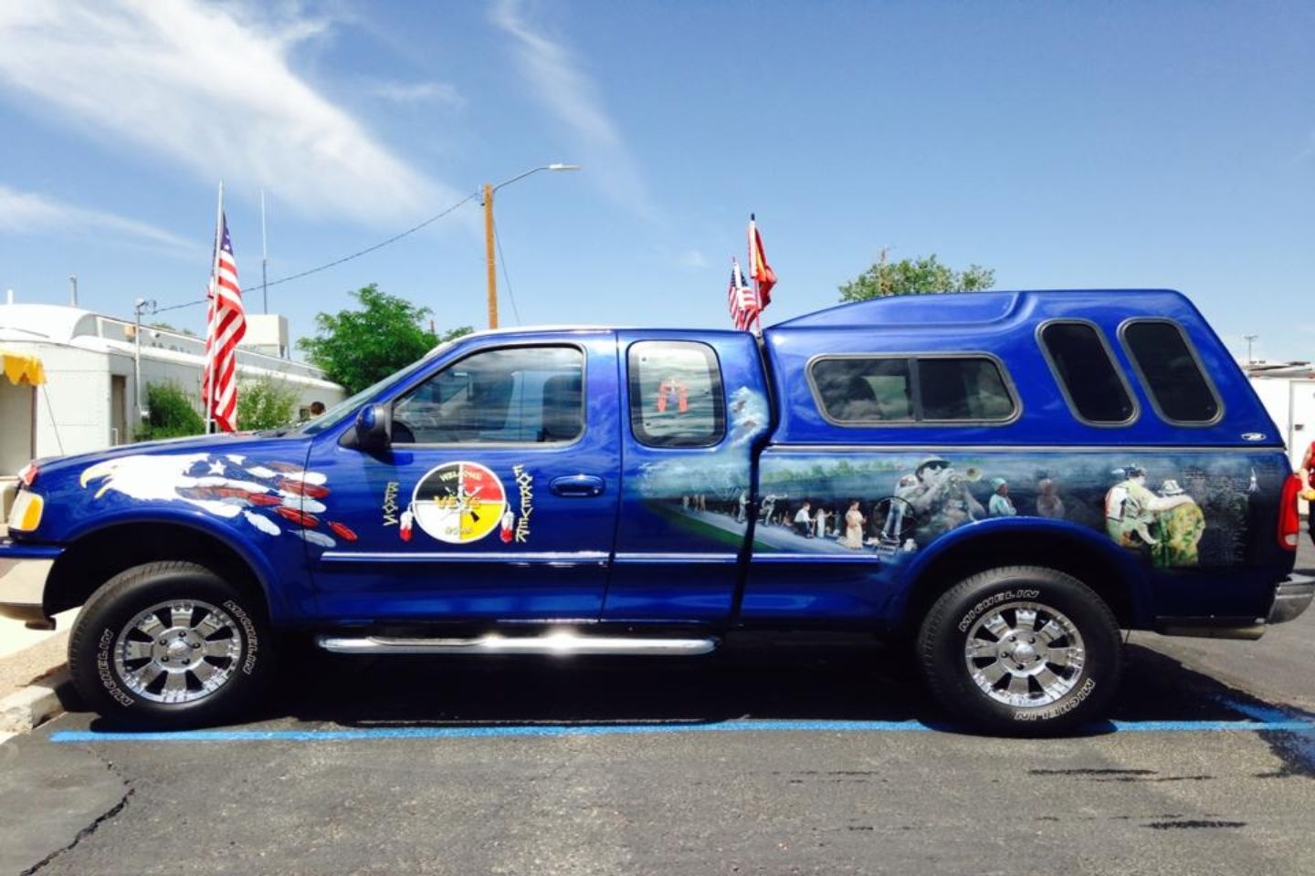 Lerroy's Truck representing the Post in 4th of July Parade